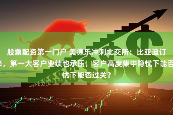 股票配资第一门户 美德乐冲刺北交所：比亚迪订单骤降，第一大客户业绩也承压，客户高度集中隐忧下能否过关？
